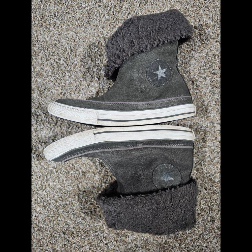 Converse Chuck Taylor Beverly Gray Sherpa 7 Womens 525941c